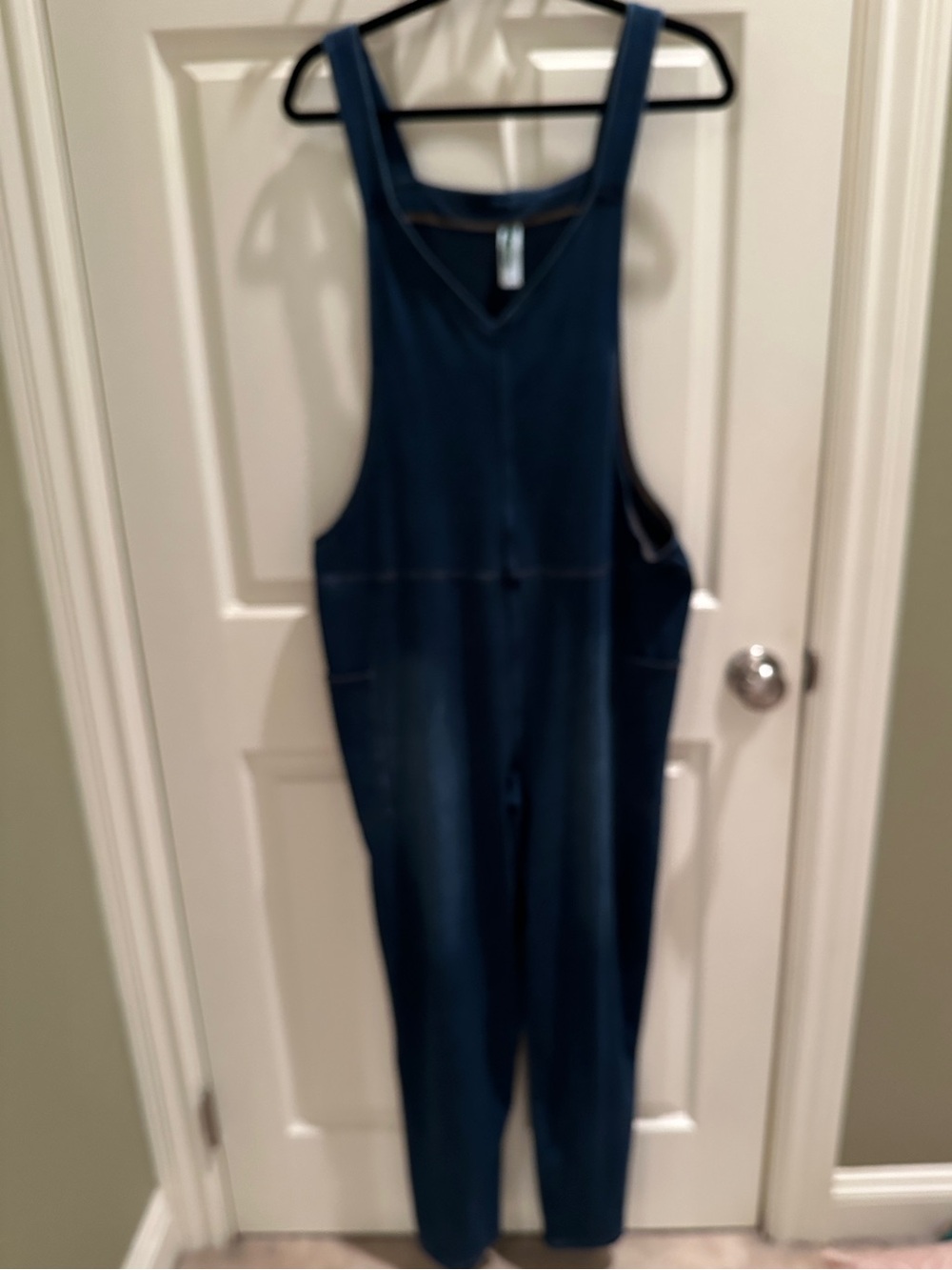 HALARA Navy Blue Denim Jumpsuit